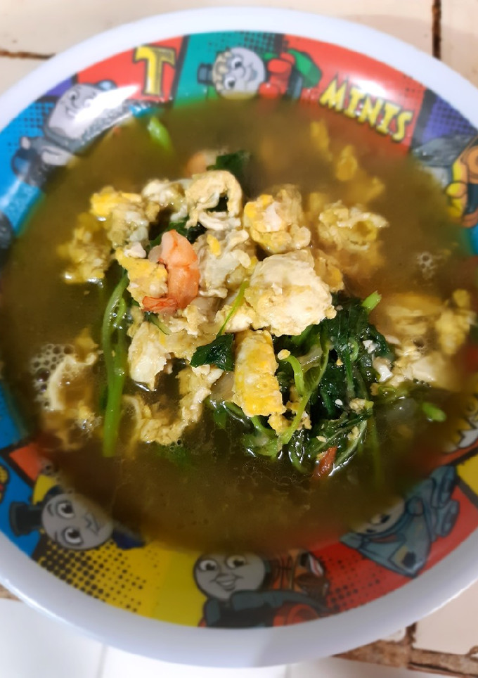 Foto resep Tumis Bayam Telur