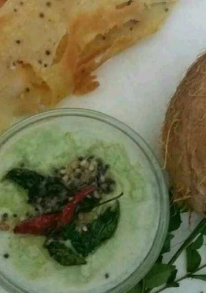 A picture of Coconut chutney.