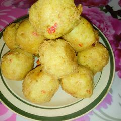 Yam balls A picture of Yam balls.