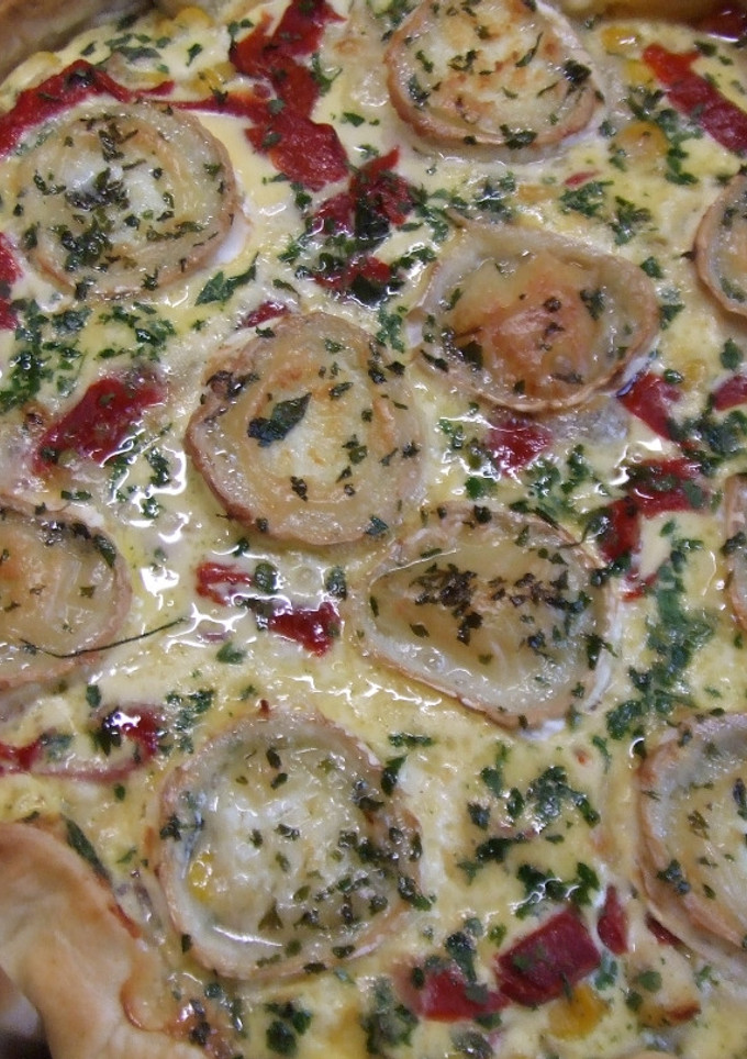 Una foto de Crocante de pollo y queso de cabra