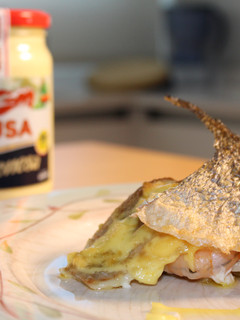 Una foto de Rulos de dorada rellenos