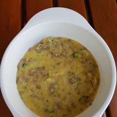 A picture of Bubur jagung mpasi 11 bulan.