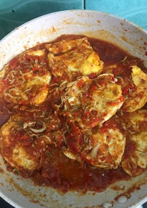 Foto resep Sambel nyemek telor teri