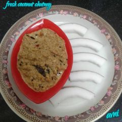 A picture of Fresh coconut chutney.