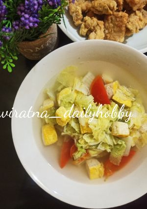 Foto resep Sayur sawi putih bening