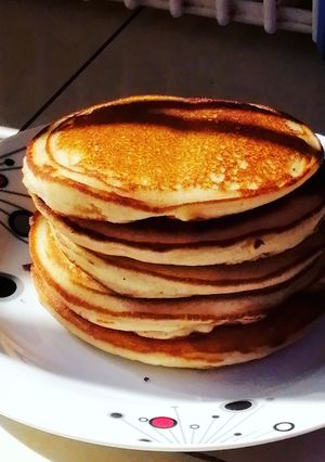 A picture of CORN FLOUR PANCAKES 🥞😋. #breakfastideas.