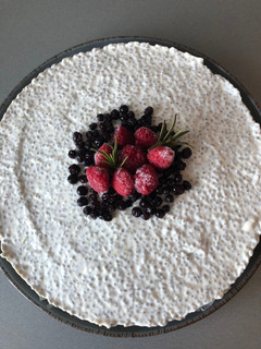 Chia magos joghurt torta Chia jogurt tart recept fotója