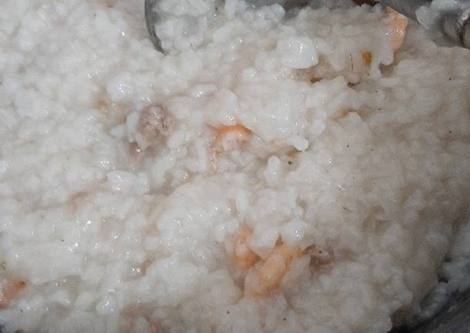 Resep BUBUR DAGING+ BUBUR UDANG, Enak