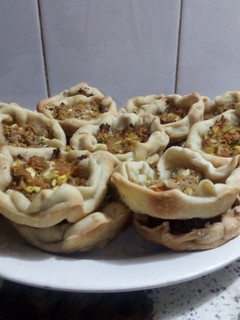 Una foto de Canastitas de atún agridulce