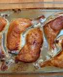 Pollo asado al vino