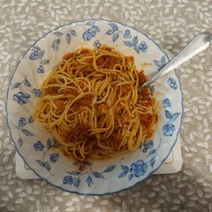 A picture of Jack's Vegan Spaghetti Bolognese.