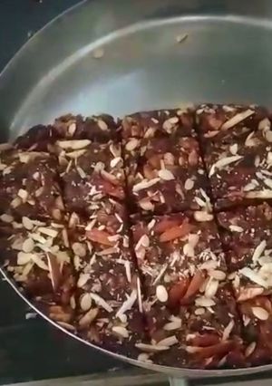 A picture of Dry fruit khajur paak.