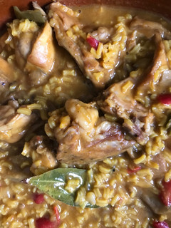 Una foto de Arroz Caldoso de Conejo y Setas