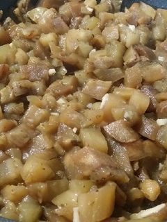 Una foto de Sofrito de berenjenas con mejorana