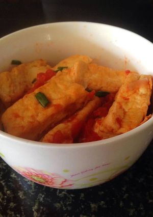 Hình của món Đậu sốt cà chua.