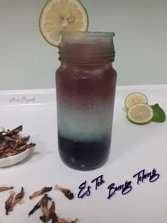 Foto resep 135. Es Teh Bunga Telang