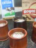 Natillas de chocolate y miel