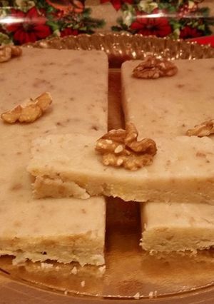 Una foto de Turrón de nata y nueces en Thermomix