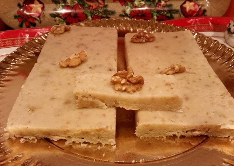 Turrón de nata y nueces en Thermomix