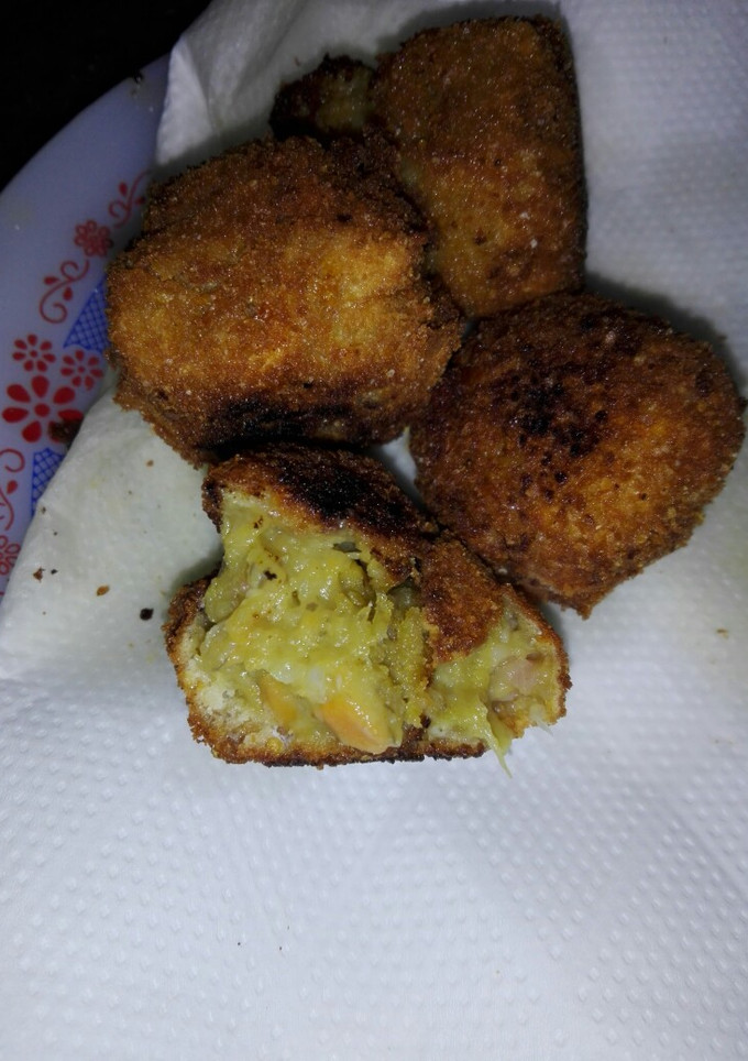 Una foto de Albóndigas de verdura y beicon