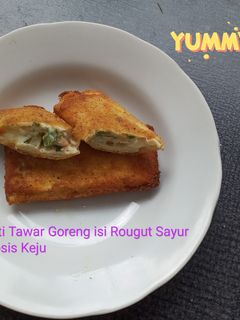 Foto resep Roti Tawar Goreng Isi Rougut Sayur Sosis Keju