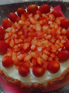 صورة لوصفة تورتة الفراولة 🎂😋🍓