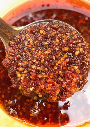 Hình của món Sa tế cay.