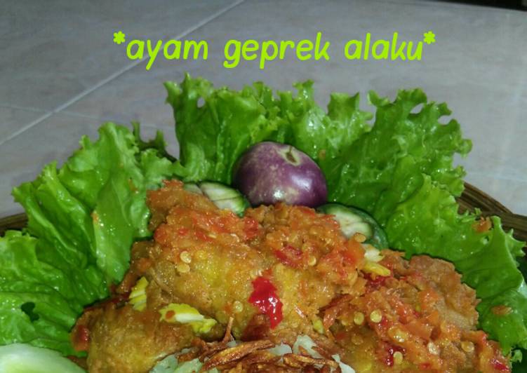 *ayam geprek alaku*