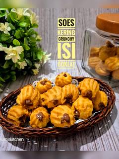 Foto resep Soes Kering Crunchy Isi Coklat