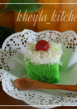 Foto resep Cake Pandan Kukus Kere (2 telur) bs di oven