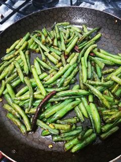 Una foto de Ensalada de ejote oriental