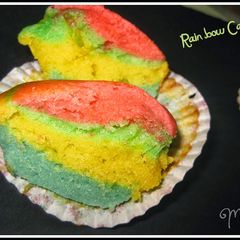 A picture of Rainbow Cake.