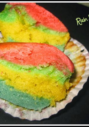 A picture of Rainbow Cake.