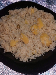A picture of Simple Aloo Chawal.