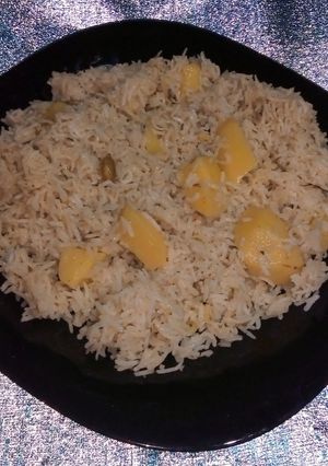 A picture of Simple Aloo Chawal.