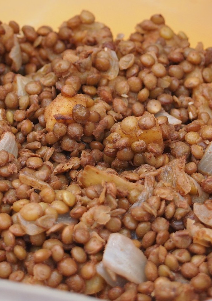 Una foto de Ensalada o Guarnición de Lentejas a la Canela