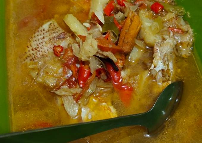 Sup ikan kakap merah ala2