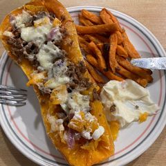 A picture of Stuffed Butternut Squash.