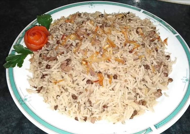 Recipe of Any-night-of-the-week Qeema masoor pulao