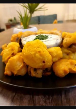 عکسی از دستور گل کلم پفکی