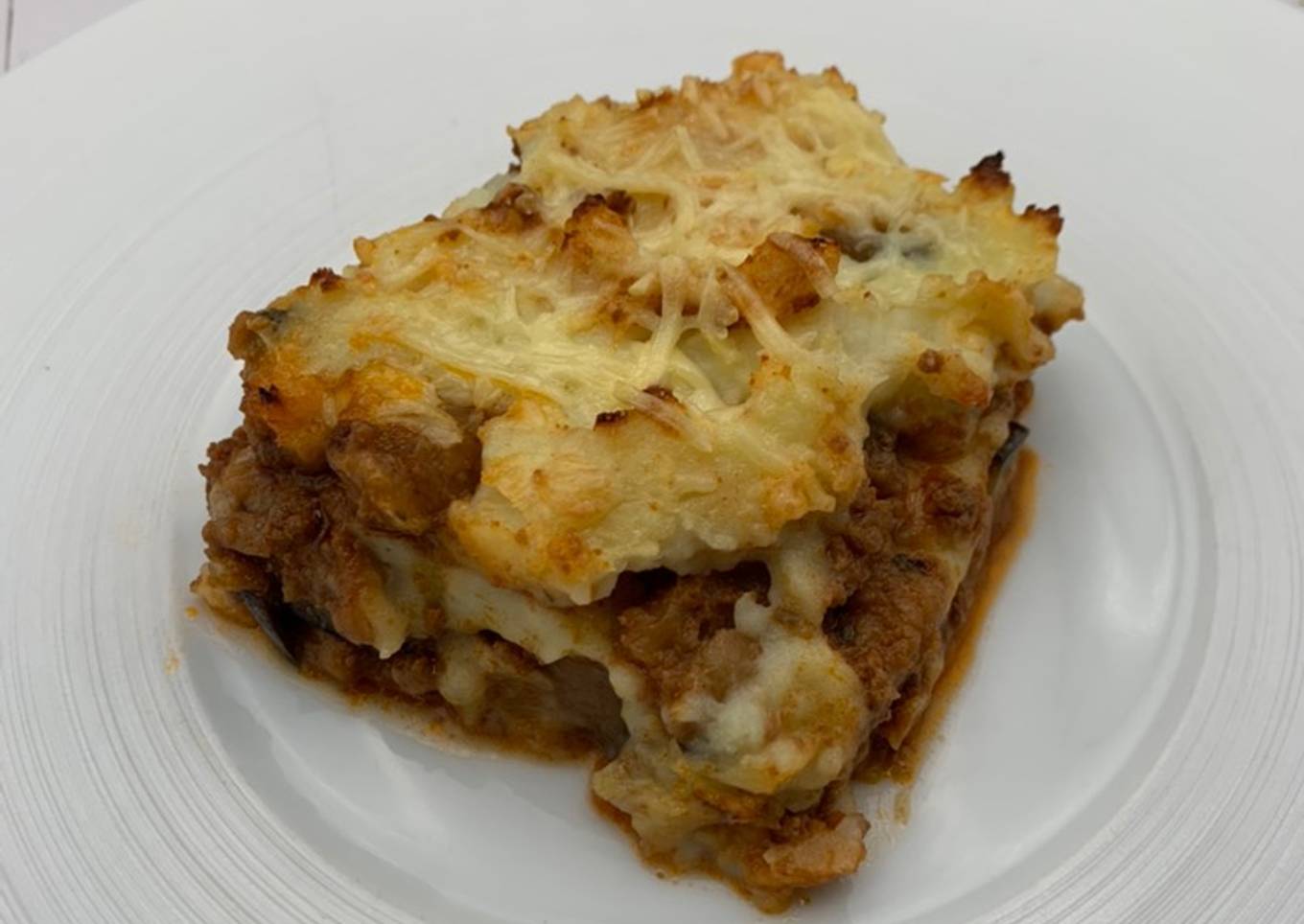 Moussaka d’aubergines et pommes de terre