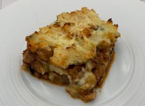 Une photo de Moussaka d’aubergines et pommes de terre
