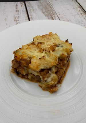 Une photo de Moussaka d’aubergines et pommes de terre