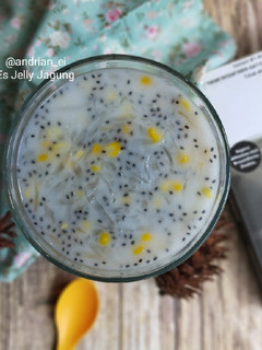 Foto resep Es Jelly Jagung #day18
