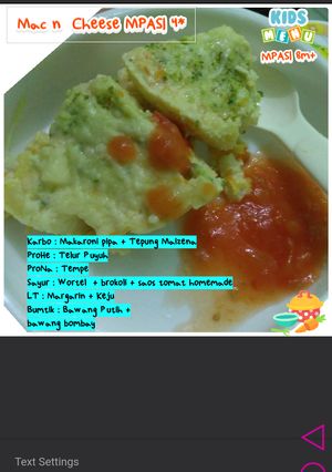 Foto resep MPASI 8M+ Mac n cheese
