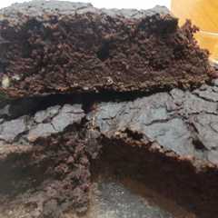 A picture of Brownie de lentejas sin harina!!.