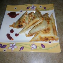 A picture of Pizza sandwich.
