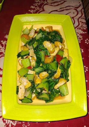 Foto resep Tumis Pokcoy Tahu Pedas