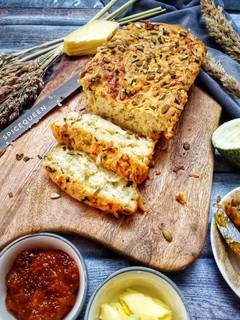 A picture of Zucchini Cheese Bread.