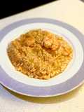Risotto con langostinos y limón